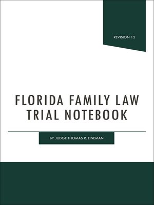 cover image of Florida Family Law Trial Notebook